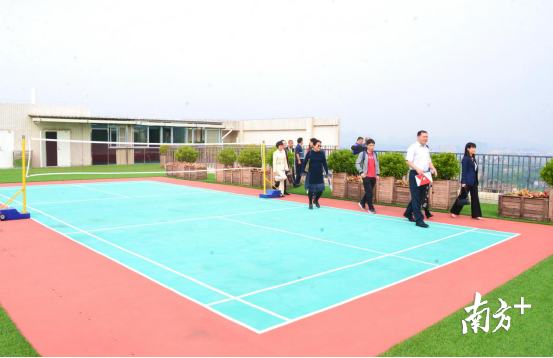 連州市人才驛站建設(shè)面積約1500平方米，功能齊全，配套完善。圖為健身運動場。黃津 攝